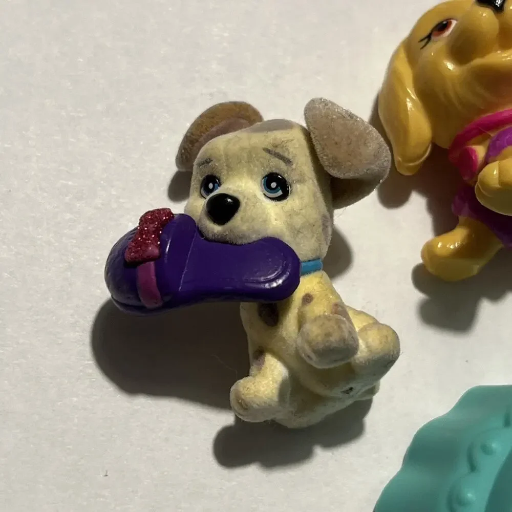Barbie Doll Pet Dog Leash Food House Bed Animal Lot Accessory house Mini